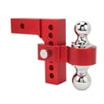 thumbnail image 1 of Adjustable Trailer Hitch Kit Heavy Duty Stainless Steel 6 Inch Drop Rise 12500LBS Capacity for 2 Receiver Tow Trucks Trailers RVs Boats, 1 of 7