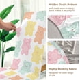 thumbnail image 5 of Yayeee 4 Pack Dining Chair Covers Stretch Parson Chairs Slipcovers Seat Protector, Cute Gummy Bears Pattern, 5 of 6