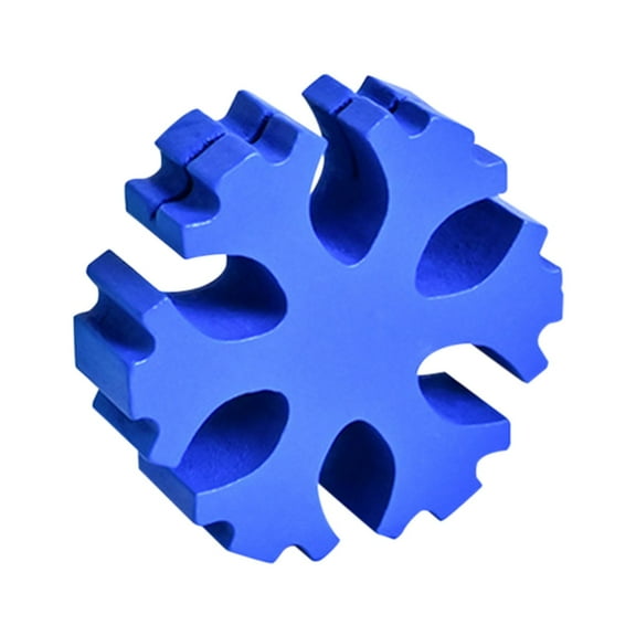 Blue Holiday Snowflake Decoration Base For Christmas Wood Material 5X5X1.5Cm