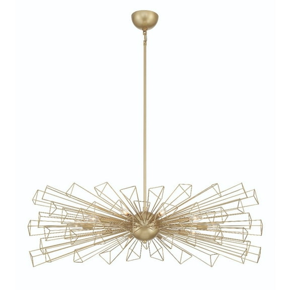 46761-026 Eurofase Lighting Dendelio - 10 Light Chandelier-14 Inch Tall and 24.5 Inch Wide-Matte Gold Finish