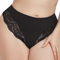 thumbnail image 3 of Velaura Fit for plus Size Underwear Size 14 Lifter Panties No Padding Womens Day of The Underwear Girls 90s Panties Womens Panties Lace High Cut Women's Plus Size Sexy Lace Trimmed Breathable, 3 of 6