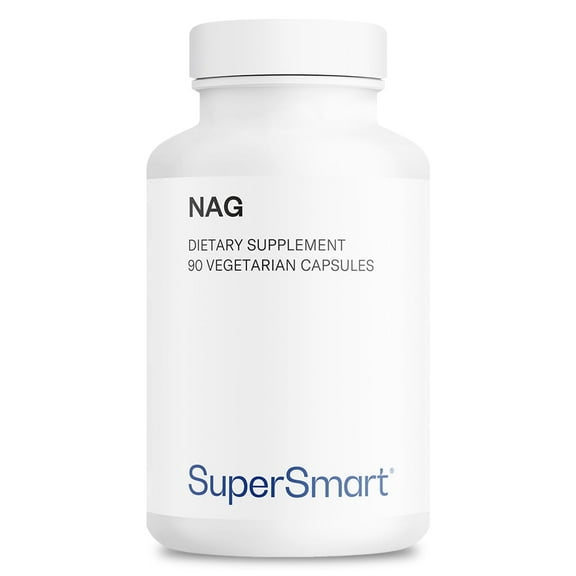SuperSmart NAG Supplement 1500mg per Day (N-Acetyl Glucosamine) - High Absorption Glucosamine Sulfate | Non-GMO & Gluten Free - 90 Vegetarian Capsules