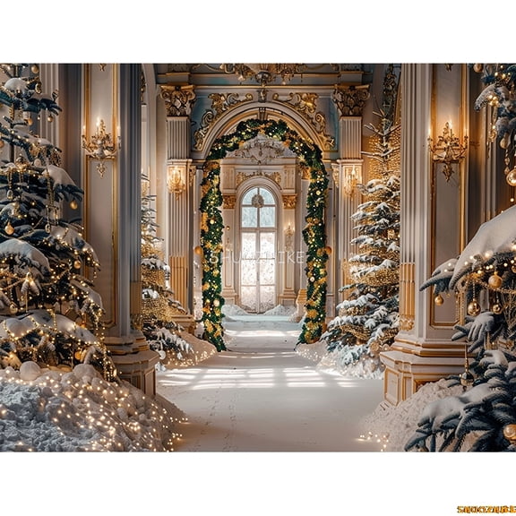 New Year Christmas Day Festival Photography Backdrop Fireplace Winter Living Room Gift Holiday Photo Studio Background RS-27