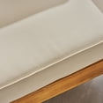thumbnail image 4 of Elisha Outdoor 4 Seater Acacia Wood Club Chair and Coffee Table Set, Teak and Beige, 4 of 9