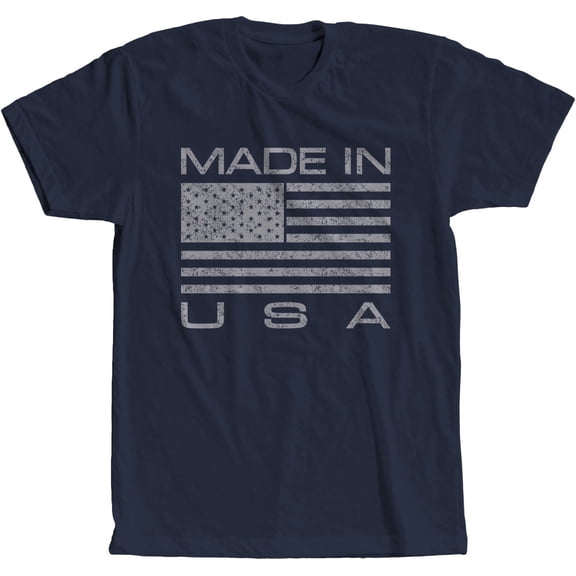 Made In USA Vintage Distressed Flag Patriotic American July 4th T-Shirt