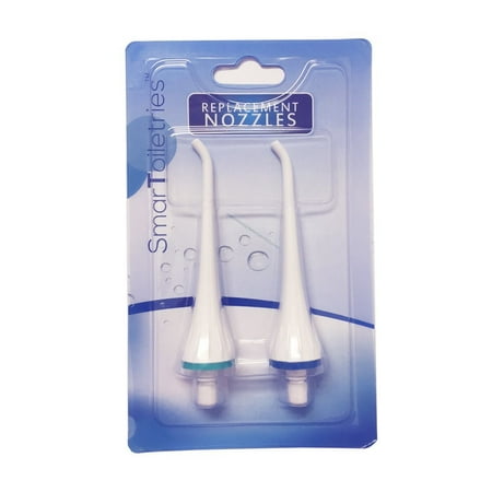 Replacement Tips for SmarToiletries Professional Oral Irrigator / Water Flosser . Twin Pack