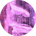 thumbnail image 1 of Ahgly Company Indoor Round Abstract Purple Modern Area Rugs, 3' Round, 1 of 4