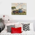 thumbnail image 5 of Acheng Old Truck Canvas Wall Art Farmhouse Pictures Wall, Rustic Barn Sage Green White Flowers Windmill Paintings Pictures Print Classic Country Decoration Living Room Bedroom , 20x16in, 5 of 6