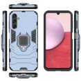 thumbnail image 6 of Allytech for Samsung Galaxy A14 5G Case with Tempered Glass Screen Protector, Ring Holder Kickstand Full Body Protective Heavy Duty Rugged Tough Hybrid Bumper Case Cover for Samsung A14 Phone, Navy, 6 of 6