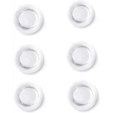 Magnets for Glass Whiteboard, Dry Erase Board, Large,Clear Rare Earth Magnets, 6 Pack (6-Packs)