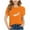 Orange4, variant on Eltusu Girls T-Shirts, Casual Short Sleeve Crew Neck Pullover Summer Tops Orange Size 3-15 T