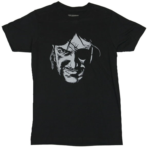 The Walking Dead Mens T-Shirt -  "The Governor" Comic Book Face Image (Small)