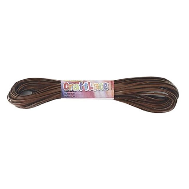 CraftLace Fait Main Brun - 10 Verges - Lot de 24