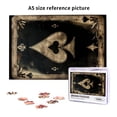 thumbnail image 6 of 1000 PCS Vintage Poker Spades A 1000 Piece Jigsaw Puzzle For Adults,Unique Artwork For Adults,Great For Relaxation And Display For Puzzle Enthusiast,Retro Poker Wooden Puzzle For Home Decor, 6 of 6