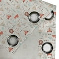 thumbnail image 4 of Ambesonne Tribal Grommet Curtain, Fox Bear Arrows, 50" x 108", Salmon Amber White, 4 of 6