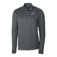 thumbnail image 2 of Men's Cutter & Buck  Gray ETSU Buccaneers Vault DryTec Traverse Stripe Stretch Quarter-Zip Pullover, 2 of 3