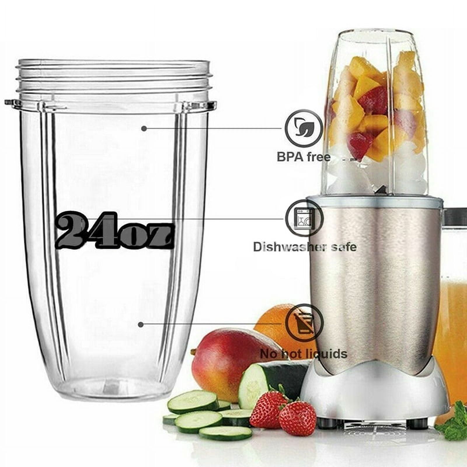 Blender Pitcher Cups, Compatible with 250W Original Magic Bullet Blender -  Kitchen Parts America