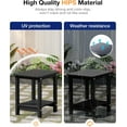 thumbnail image 3 of WINSOON Small Outside Adirondack Square Side Table,Double Layer - Black, 3 of 7