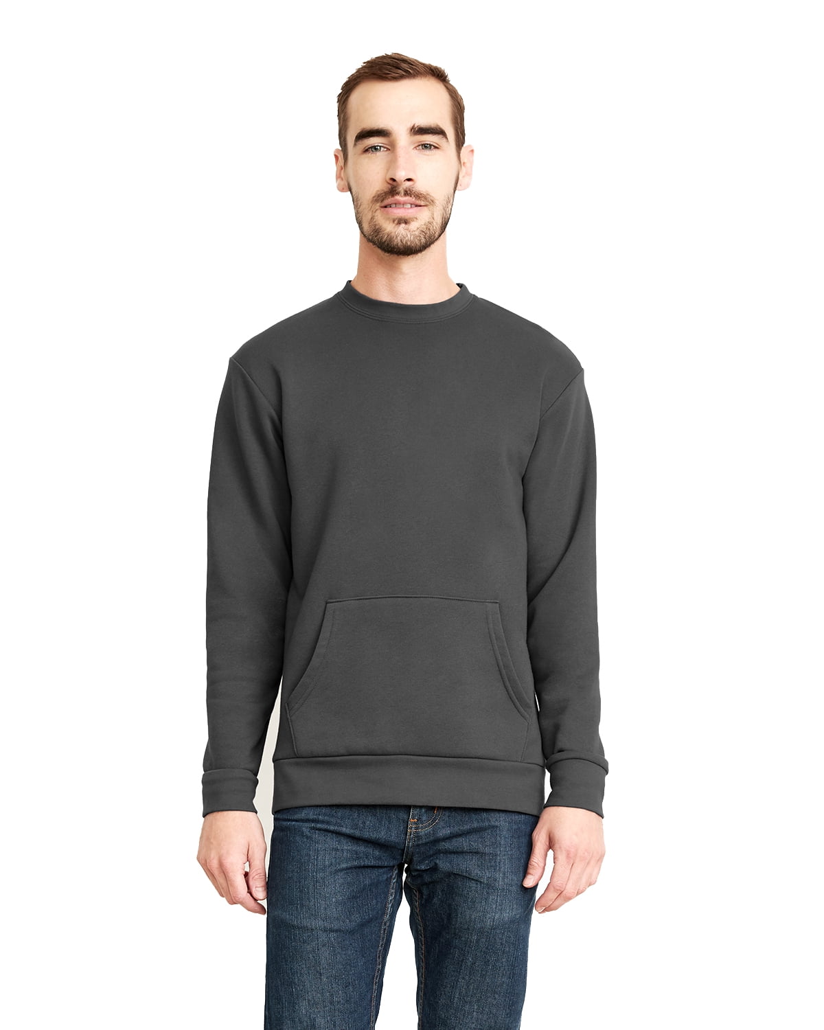 crew neck sweater with pockets