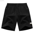 thumbnail image 2 of Liyamei Boys Sports Shorts with Drawstring and Pockets for Summer Casual Size 7-12,Black, 2 of 7