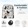 thumbnail image 5 of Lsque Mens Swim Trunks Funny Puppy Pattern - Bathing Suit Compression Liner - Beach Swim Shorts Swimwear - (S-3XL) - Stretch Quick Dry -Medium, 5 of 9