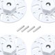thumbnail image 3 of 6xRC 9mm Hex Hub Wheel Tires Disco De Freno Para SG1604 1:16 Piezas De Coche Plata, 3 of 4