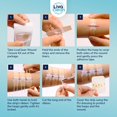 thumbnail image 4 of Tiras para cerrar heridas con punto de cremallera (paquete de 6 unidades), 1 x 3,7 cm, LivaClean, 4 of 9