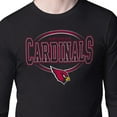 thumbnail image 3 of Men's Starter Black Arizona Cardinals Team Track Graphic Long Sleeve T-Shirt, 3 of 3