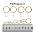 thumbnail image 2 of Turandoss Professional Grade 14K Gold Plated Nose Ring for Women 9mm Surgical Steel Hinged Hoop Hypoallergenic Conch Piercing Jewelry for Women, 2 of 9