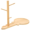 thumbnail image 1 of Wood Key Holder for Entryway Table Home Decor Khaki Jewelry Stand Multipurpose Storage Rack 1Set, 1 of 9
