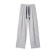 thumbnail image 1 of Pantalones largos para hombre, informales, a la moda, con cordones, elásticos, rectos, con bolsillos, deportivos, 1 of 9