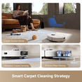 thumbnail image 7 of DREAME Robot Vacuum and Mop,13000Pa Suction, Pet Hair Anti-Tangle with TriCut Brush, 100 Days Auto-Empty, Mop Self Mop Cleaning & Drying, Smart Obstacle Avoidance, Voice & App Control,White, 7 of 7