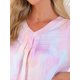 thumbnail image 5 of INSPIRE CHIC Camisón de Noche para Mujeres, Ropa de Dormir, Vestido de Lounge, Cuello en V, Manga Corta, Camisones XS Rosa Púrpura, 5 of 5