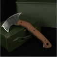thumbnail image 3 of Hand Forged Camp Hatchet 11.81", Small Axe w/ Polymer Composite Handle, Camping Axe, 3 of 10