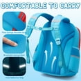 thumbnail image 5 of Kids Backpack for School Boys, 3 PCS Gamer Teen Boys Backpack with Lunch Box & Pencil Case, Blue, 5 of 7