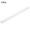 thumbnail image 3 of Uxcell 5Pcs Cord Hider Wall 15inx0.94inx0.55in Cable Cover Self Adhesive Wire Hider Wall Mounted TV Cable Raceway,White, 3 of 7