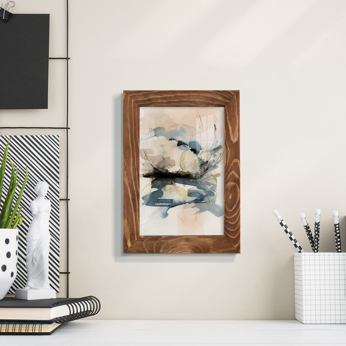 Winter Shoal I - Framed Print w/glass - Walnut