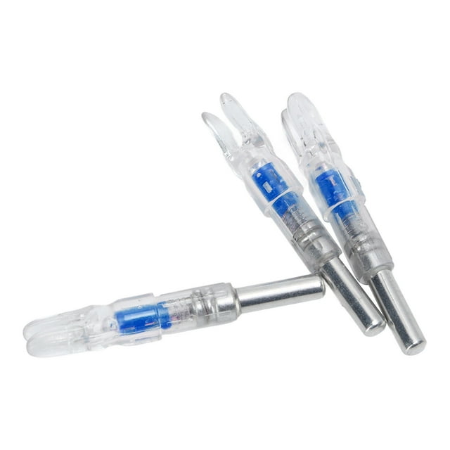 3PCS Archery Lighted Nocks Plastic Automatic With Switch 6.2mm Inner Diameter Archery Nock Tail For Night Hunting