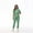 Mint Green, variant on LYMAYTER Women Nurse Uniform Summer Fashion Medical Uniform for S-2XL Stretch Top   Jogger Pants Medical Workwear Set