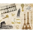 thumbnail image 2 of Allen, Kimberly 32x26 White Modern Wood Framed Museum Art Print Titled - Lets Travel, 2 of 4