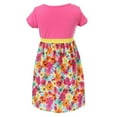 thumbnail image 2 of Baby Girls Pink Assembled Flower Short Sleeve Summer Dress 12M, 2 of 2