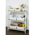 thumbnail image 6 of YBM Home Plastic Storage Bin Organizer for Cabinet and Kitchen, White, Small, 6 of 15