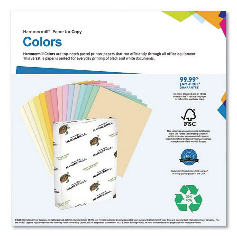 Colors Print Paper, 20 lb Bond Weight, 11 x 17, Green, 500/Ream Colors Print Paper, 20 lb Bond Weight, 11 x 17, Green, 500/Ream