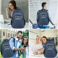 thumbnail image 6 of Floleo Clearance 16 Inch Laptop Backpack Slim Business Travel Backpack Large Capacity Anti-Theft Water Resistant College School Computer Bag for Men Women, 6 of 6