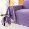 thumbnail image 4 of Smuge Sofa Cover, Sofa Slipcovers Couch Covers Protector 3 Cushion Throw Sofa Towel for L Shaped Couch Suitable for All Seasons (71"x 134", Purple), 4 of 10