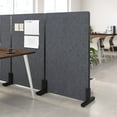 thumbnail image 2 of Bush Business Furniture 34W x 55H Freestanding Privacy Screen in Charcoal, 2 of 7