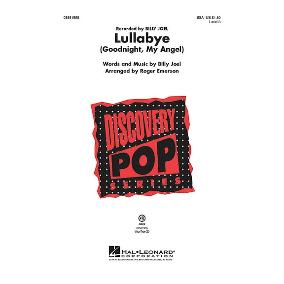 Hal Leonard Lullabye (Goodnight, My Angel) VoiceTrax CD by Billy Joel Arranged by Roger Emerson