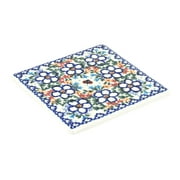 Blue Rose Polish Pottery Scarlett Tile