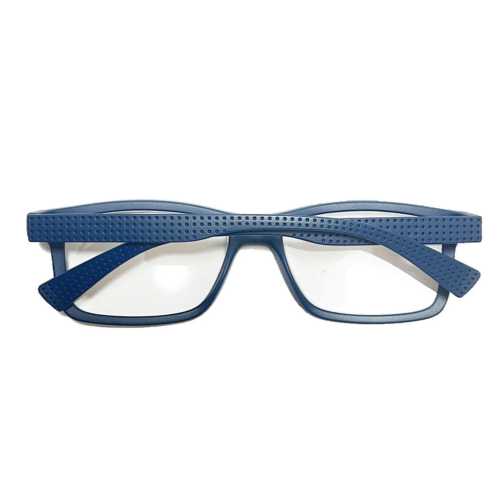 3 Pairs of Mens Thick Rectangular Reading Glasses 2.5 Anti-blue Light Readers Women Plastic Spring Hinge Presbyopic Glasses +2.50