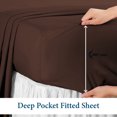 thumbnail image 6 of 1000 Thread Count 4 Piece Quality Sheet Set 21 Inch Deep Pocket 100% Egyptian Cotton Color Colclate Solid Size King, 6 of 7
